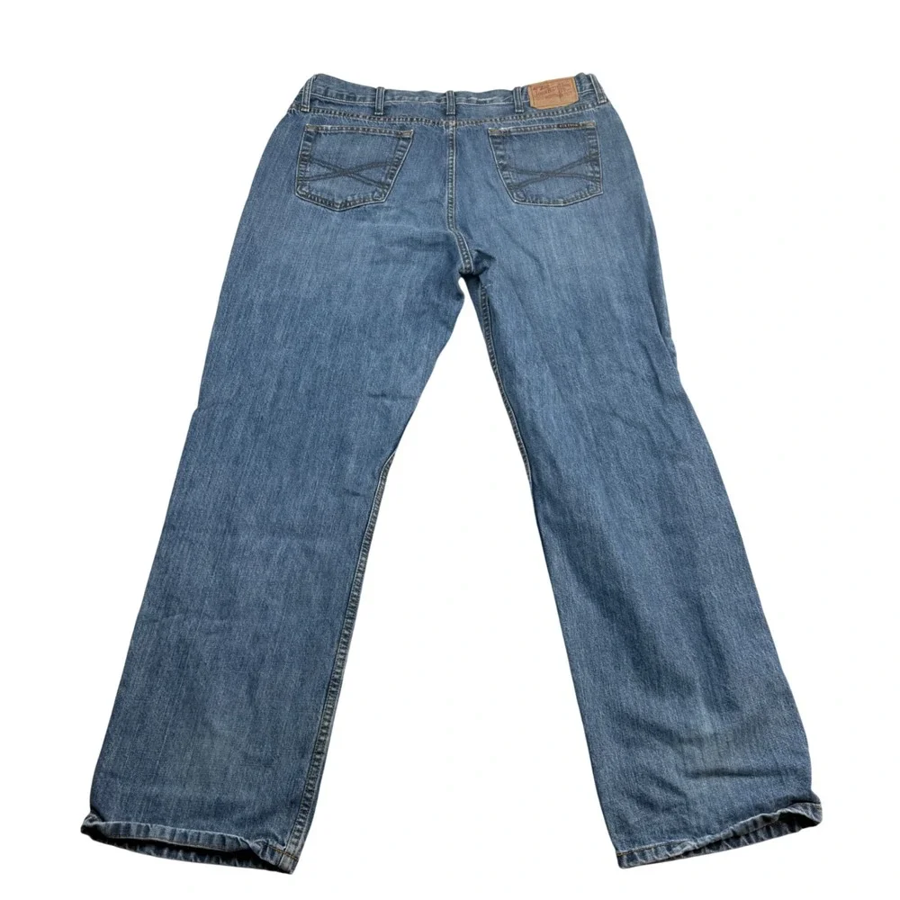 Stetson No 1520‎ Standard Straight Leg Jeans Mens 38x32 Blue Denim Rodeo Cowboy